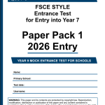 FSCE 11+ Paper Pack 3 (Papers 1 – 5) (Older Format)